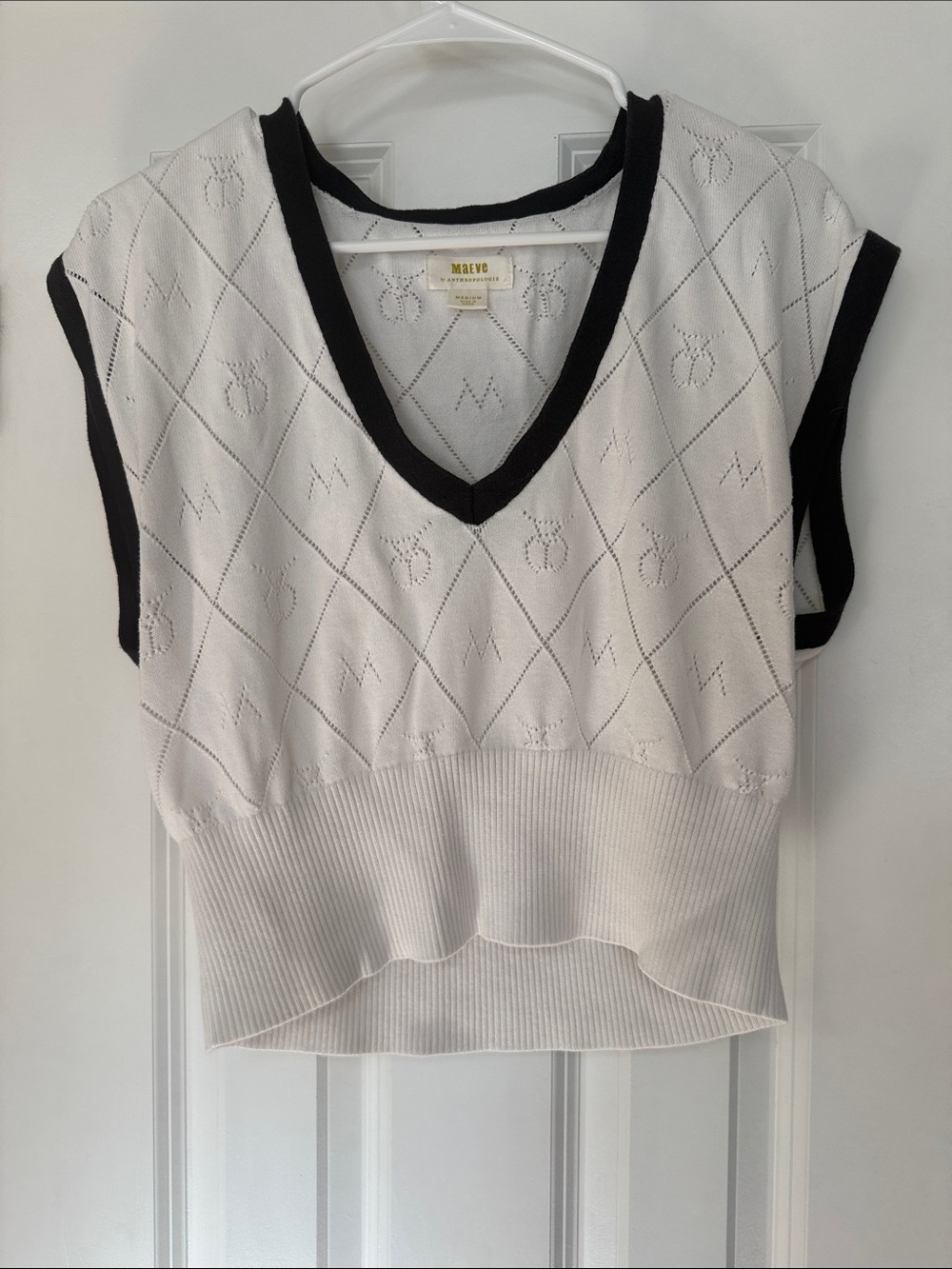 Anthropology Maeve Violette Icon Logo Vest